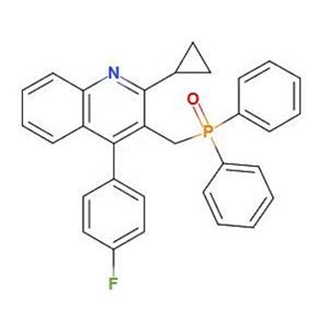 2-环丙基-4-(4-氟苯基)-3-喹啉甲基二苯基氧膦