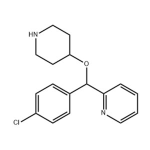 2-[(4-氯苯基)(4-哌啶基氧基)甲基]吡啶,2-[(4-Chlorophenyl) (4-piperidinyloxy)methyl]-pyridine