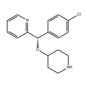 (S)-2-[(4-氯苯基)(4-哌啶氧基)甲基]吡啶,(S)-4-[1-(4-Chlorophenyl)-1-(2-pyridyl) methoxy] piperidine