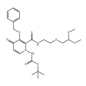 N-[2-[[[2-(2,2-DIMETHOXYETHOXY)ETHYL]AMINO]CARBONYL]-4-OXO-3-(PHENYLMETHOXY)-1(4H)-PYRIDINYL]-CARBAM