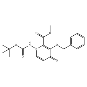 METHYL 3-(BENZYLOXY)-1-((TERT-BUTOXYCARBONYL)AMINO)-4-OXO-1,4-DIHYDROPYRIDINE-2-CARBOXYLATE,Methyl 3-(benzyloxy)-1-((tert-butoxycarbonyl)amino)-4-oxo-1,4-dihydropyridine-2-carboxylate