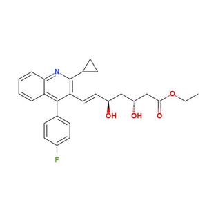 （3R,5R,6E）-7-[2-环丙基-4-（4-氟苯基）-3-喹啉基]-3，5-二羟基-6-庚烯酸乙酯