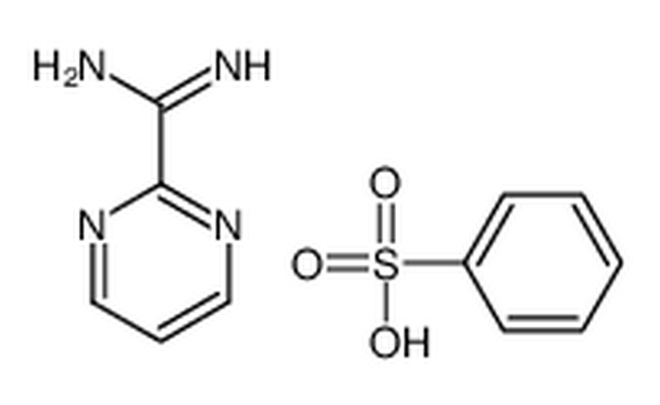 2-嘧啶羧酰胺苯磺酸盐,2-Pyrimidinecarboximidamide benzenesulfonate (1:1)