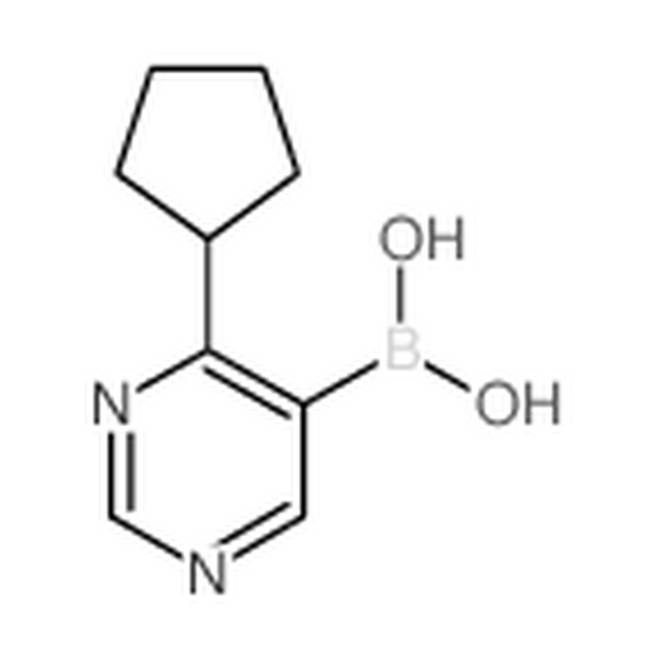 4-环戊基嘧啶-5-硼酸,(4-cyclopentylpyrimidin-5-yl)boronic acid