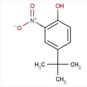 邻硝基对叔丁基苯酚,2-Nitro-4-tert-butylphenol