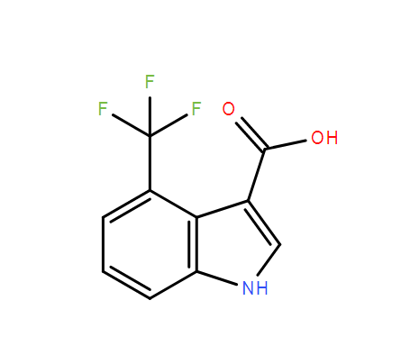 1H-吲哚-3-羧酸，4-三氟甲基,4-(Trifluoromethyl)-indole-3-carboxylic acid