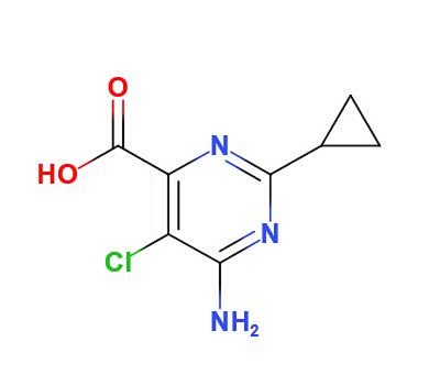 6-氨基-5-氯-2-环丙基嘧啶-4-羧酸,6-Amino-5-chloro-2-cyclopropylpyrimidine-4-carboxylic acid