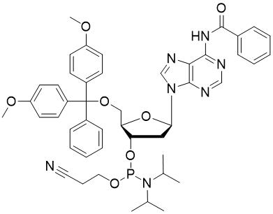 DMT-dA(Bz) 亚磷酰胺单体,5'-O-DMT-N6-Benzoyl-2'-deoxyadenosine 3'-CE phosphoramidite