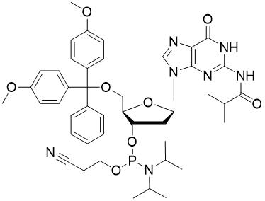 DMT-dG(ibu) 亚磷酰胺单体,5'-O-DMT-N2-isobutyryl-2'-deoxyguanosine 3'-CE phosphoramidite