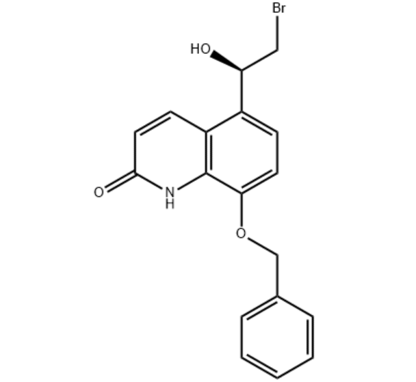 茚达特罗中间体,8-Benzyloxy-5-((R)-2-bromo-1-hydroxyethyl)-1H-quinolin-2-one