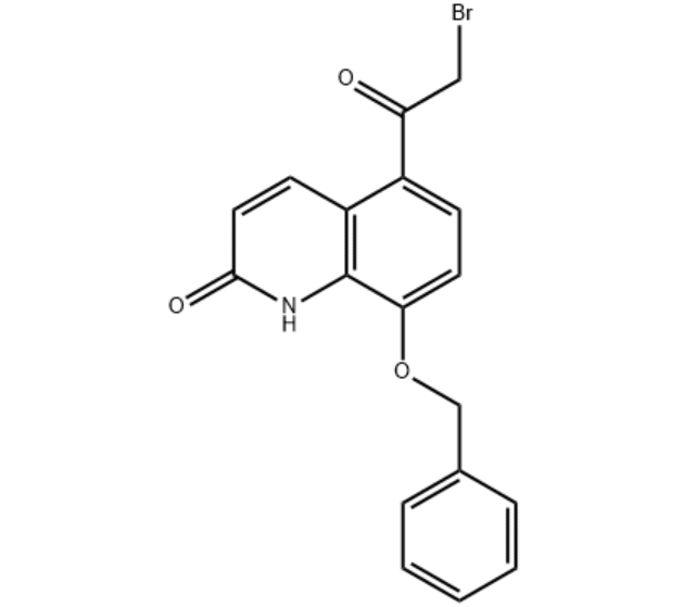 8-苄氧基-5-(2-溴乙酰基)-2-羟基喹啉,8-benzyloxy-5-(2-bromoacetyl)-2-(1H)-quinolinone)