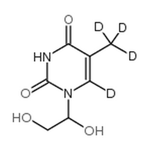 胸腺嘧啶乙二醇-D4,THYMINE-α,α,α,6-D4 GLYCOL