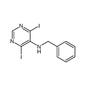 4,6-二碘-5-苄胺基嘧啶,N-benzyl-4,6-diiodopyrimidin-5-amine