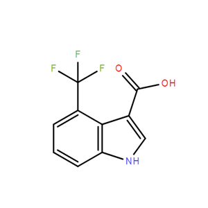 1H-吲哚-3-羧酸，4-三氟甲基,4-(Trifluoromethyl)-indole-3-carboxylic acid