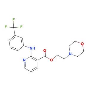 吗尼氟酯,2-morpholin-4-ylethyl 2-[3-(trifluoromethyl)anilino]pyridine-3-carboxylate