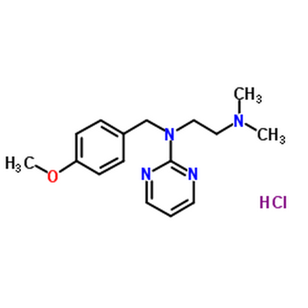盐酸嘧啶二胺,thonzylamine hydrochloride