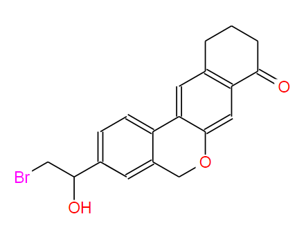3-(2-溴-1-羟乙基)-10,11-二氢-5H-二苯并[c,g]苯并吡喃-8(9H)-酮,3-(2-Bromo-1-hydroxyethyl)-10,11-dihydro-5H-dibenzo[c,g]chromen-8(9H)-one