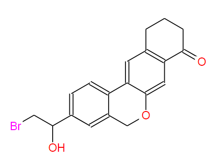 3-(2-溴-1-羥乙基)-10,11-二氫-5H-二苯并[c,g]苯并吡喃-8(9H)-酮,3-(2-Bromo-1-hydroxyethyl)-10,11-dihydro-5H-dibenzo[c,g]chromen-8(9H)-one