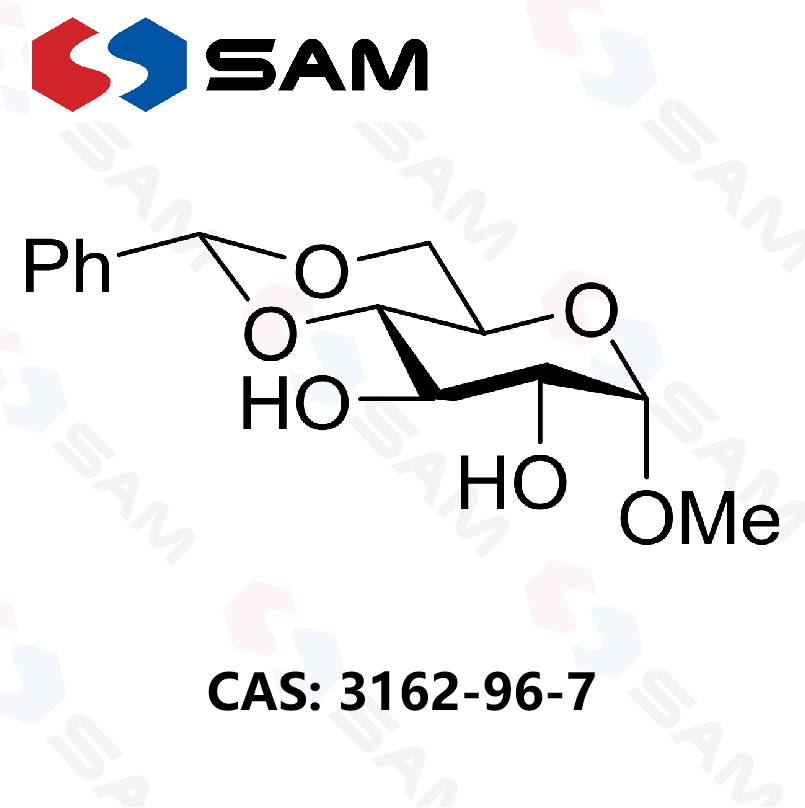 甲基 4,6-O-苯亚甲基-α-D-吡喃葡萄糖,Methyl 4,6-O-Benzylidene-α-D-glucopyranoside