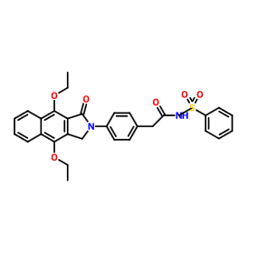 2-(4-(4,9-二乙氧基-1-氧代-1H-苯并[f]异吲哚-2(3H)-基)苯基)-N-(苯基磺酰基)乙酰胺,2-(4-(4,9-Diethoxy-1-oxo-1H-benzo[f]isoindol-2(3H)-yl)phenyl)-N-(phenylsulfonyl)acetamide