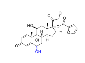 糠酸莫米松杂质20,(8S,9R,10S,11S,13S,14S,16R,17R)-9-chloro-17-(2-chloroacetyl)-6,11-dihydroxy-10,13,16-trimethyl-3-oxo-6,7,8,9,10,11,12,13,14,15,16,17-dodecahydro-3H-cyclopenta[a]phenanthren-17-yl furan-2-carboxylate