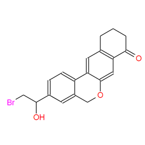 3-(2-溴-1-羟乙基)-10,11-二氢-5H-二苯并[c,g]苯并吡喃-8(9H)-酮,3-(2-Bromo-1-hydroxyethyl)-10,11-dihydro-5H-dibenzo[c,g]chromen-8(9H)-one