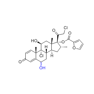 糠酸莫米松杂质20,(8S,9R,10S,11S,13S,14S,16R,17R)-9-chloro-17-(2-chloroacetyl)-6,11-dihydroxy-10,13,16-trimethyl-3-oxo-6,7,8,9,10,11,12,13,14,15,16,17-dodecahydro-3H-cyclopenta[a]phenanthren-17-yl furan-2-carboxylate