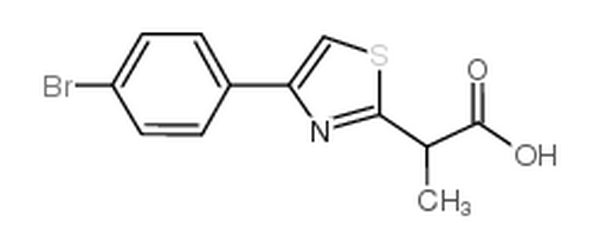 溴苯齐尔,2-[4-(4-bromophenyl)-1,3-thiazol-2-yl]propanoic acid