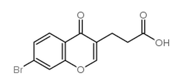 6-溴色酮-3-丙酸,3-(6-bromo-4-oxochromen-3-yl)propanoic acid