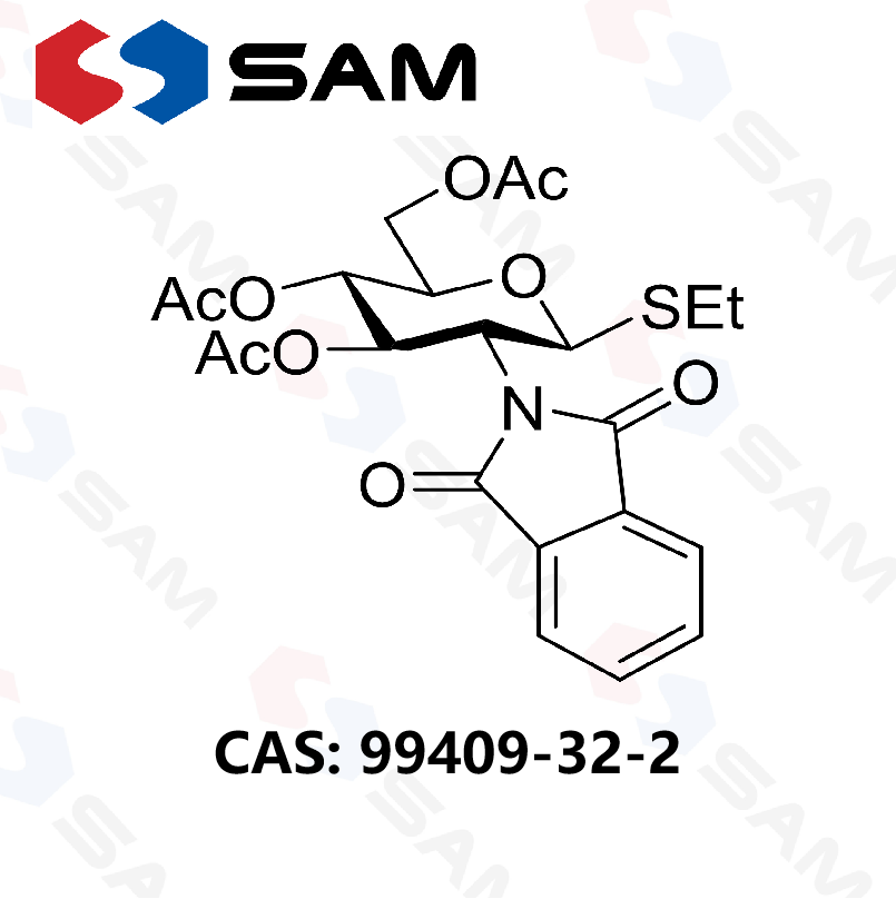 乙基 3,4,6-三-O-乙酰基-2-脱氧-2-邻苯二甲酰亚胺基-β-D-硫代吡喃葡萄糖苷,Ethyl 3,4,6-Tri-O-acetyl-2-deoxy-2-phthalimido-β-D-thioglucopyranoside
