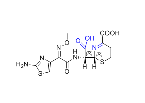 頭孢唑肟雜質(zhì)04,(R)-2-((S)-((Z)-2-(2-aminothiazol-4-yl)-2-(methoxyimino)acetamido)(carboxy)methyl)-3,6-dihydro-2H-1,3-thiazine-4-carboxylic acid