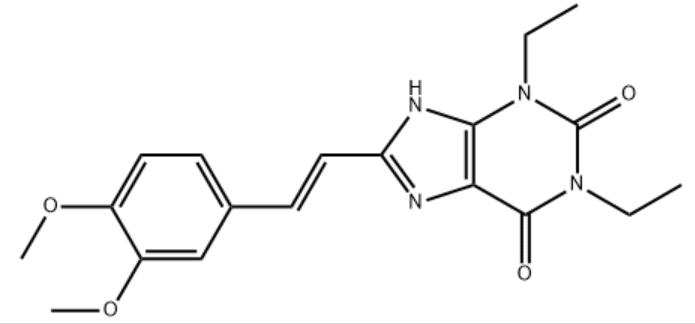 (E)-8-[2-(3,4-二甲氧基苯基)乙烯基]-1,3-二乙基-3,7-二氢-1H-嘌呤-2,6-二酮,(E)-8-(3,4-Dimethoxystyryl)-1,3-diethyl-1H-purine-2,6(3H,7H)-dione