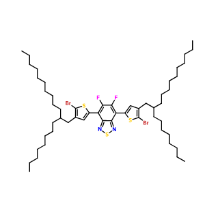 4,7-双(5-溴-4-(2-辛基十二烷基)噻吩-2-基)-5,6-二氟苯并[c][1,2,5]噻二唑,4,7-Bis(5-bromo-4-(2-octyldodecyl)thiophen-2-yl)-5,6-difluorobenzo[c][1,2,5]thiadiazole
