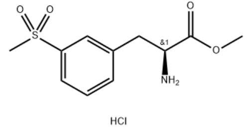 (S)-2-氨基-3-甲砜基-苯丙酸甲酯盐酸盐,(S)-methyl 2-amino-3-(3-(methylsulfonyl)phenyl)propanoate hydrochloride