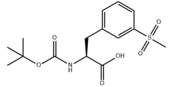 BOC-3-砜基苯丙氨酸,(S)-2-(tert-butoxycarbonylamino)-3-(3-(methylsulfonyl)phenyl) propanoic acid