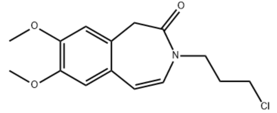 鹽酸伊伐布雷定側(cè)鏈,3-(3-chloropropyl)-1,3-dihydro-7,8-dimethoxy-2H-3-Benzazepin-2-one