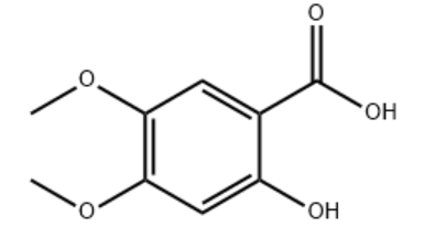 2-羟基-4,5-二甲氧基苯甲酸,2-Hydroxy-4,5-Dimethoxy Benzoic Acid