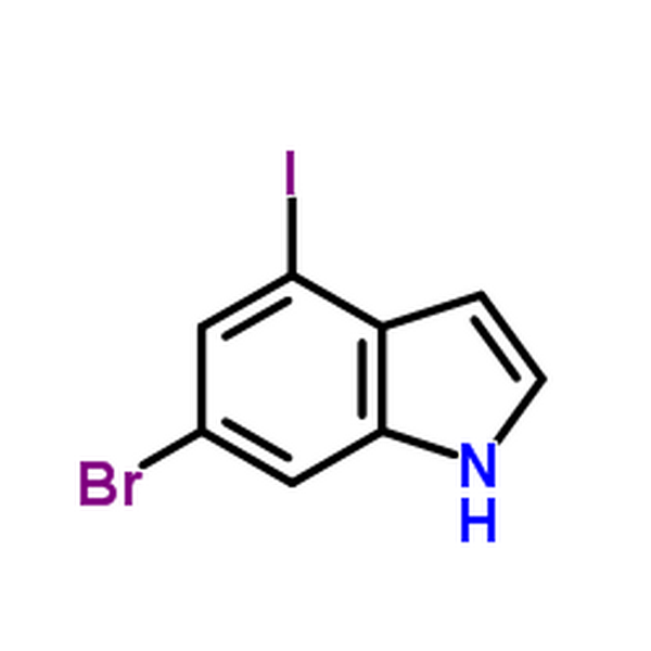 4-碘-6-溴-吲哚,6-Bromo-4-iodo-1H-indole