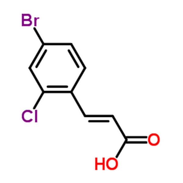 4-溴-2-氯肉桂酸,(2E)-3-(4-Bromo-2-chlorophenyl)acrylic acid