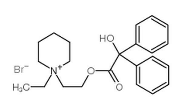 溴乙哌沙酯,2-(1-ethylpiperidin-1-ium-1-yl)ethyl 2-hydroxy-2,2-diphenylacetate,bromide