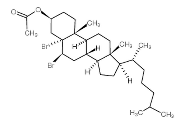 醋溴考尔,[(4S,6R,8S,9S,10R,13R,14S,17R)-4,6-dibromo-10,13-dimethyl-17-[(2R)-6-methylheptan-2-yl]-2,3,4,5,6,7,8,9,11,12,14,15,16,17-tetradecahydro-1H-cyclopenta[a]phenanthren-3-yl] acetate
