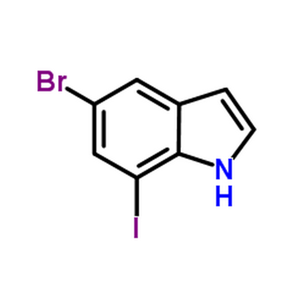 5-溴-7-碘吲哚,5-Bromo-7-iodo-1H-indole