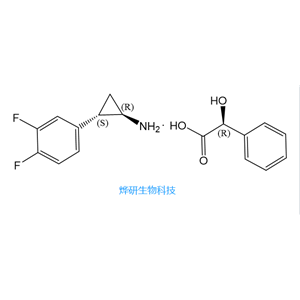 (1R,2S)-2-(3,4-二氟苯基)环丙胺 (R)-扁桃酸盐