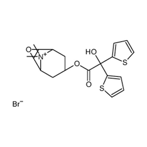 噻托溴铵,(1S,2R,4S,5S,7R)-7-[2-Hydroxy(di-2-thienyl)acetoxy]-9,9-dimethyl-3-oxa-9-azoniatricyclo[3.3.1.02,4]nonane bromide