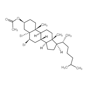 醋溴考尔,[(4S,6R,8S,9S,10R,13R,14S,17R)-4,6-dibromo-10,13-dimethyl-17-[(2R)-6-methylheptan-2-yl]-2,3,4,5,6,7,8,9,11,12,14,15,16,17-tetradecahydro-1H-cyclopenta[a]phenanthren-3-yl] acetate