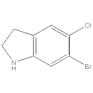 6-溴-5-氯吲哚啉