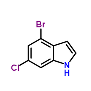 4-溴-6-氯吲哚,4-Bromo-6-chloro-1H-indole