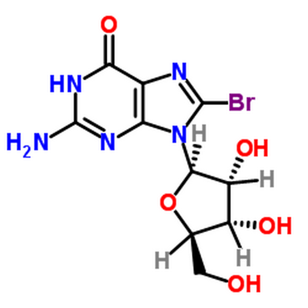 8-溴鸟苷,8-Bromoguanosine