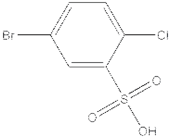 5-溴-2-氯苯磺酸,5-bromo-2-chlorobenzenesulfonic acid