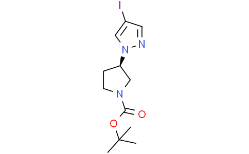 tert-butyl (R)-3-(4-iodo-1H-pyrazol-1-yl)pyrrolidine-1-carboxylate